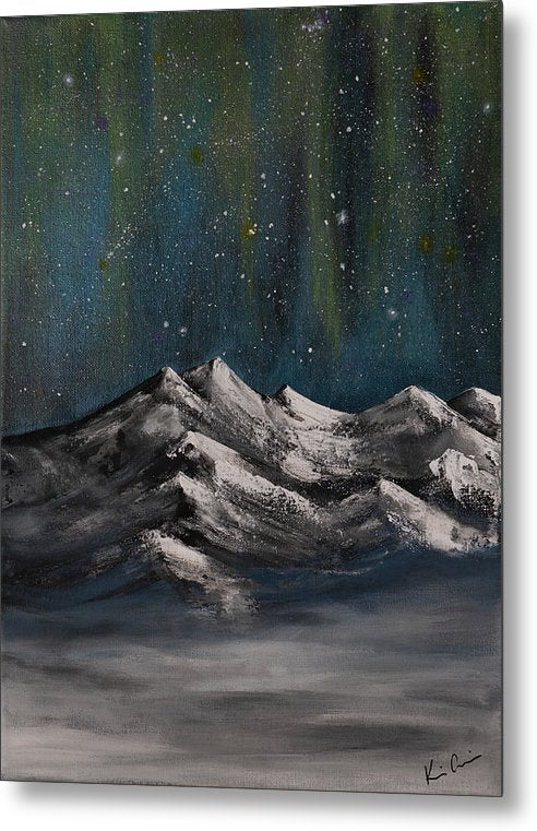 Celestial Peaks - Metal Print