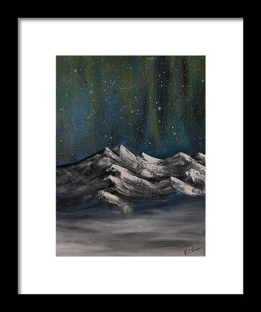 Celestial Peaks - Framed Print