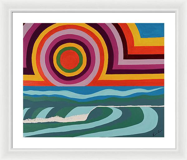 Chasing Colorful Horizons - Framed Print
