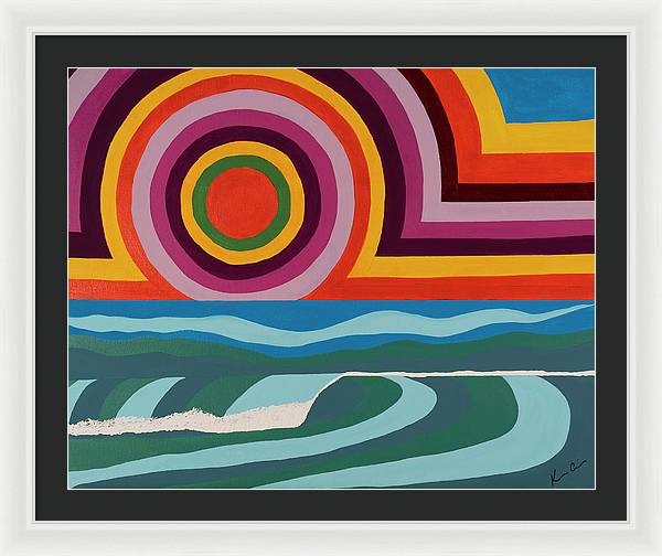 Chasing Colorful Horizons - Framed Print