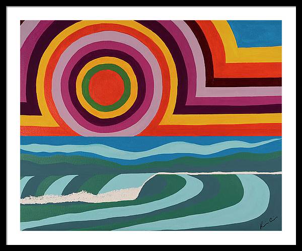 Chasing Colorful Horizons - Framed Print