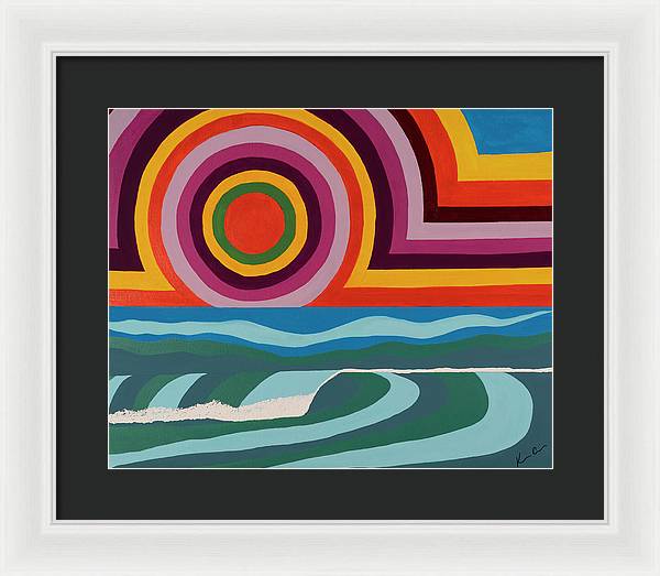 Chasing Colorful Horizons - Framed Print