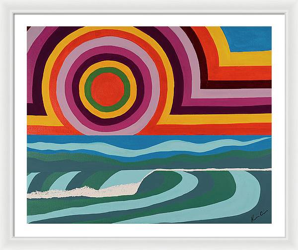 Chasing Colorful Horizons - Framed Print