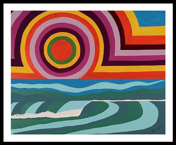 Chasing Colorful Horizons - Framed Print