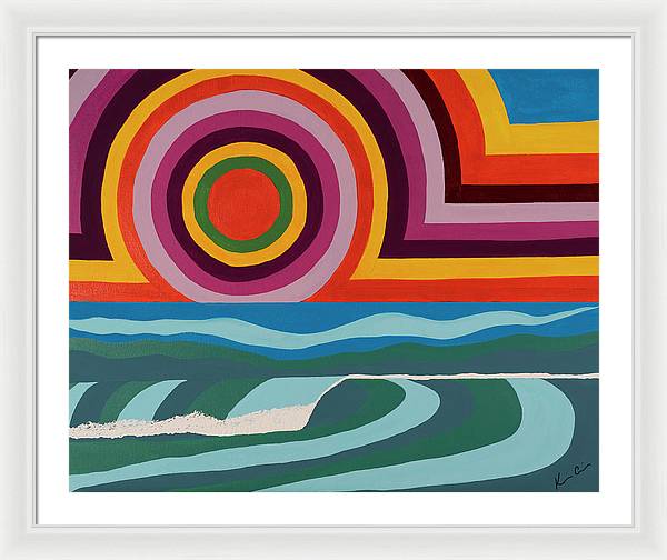 Chasing Colorful Horizons - Framed Print