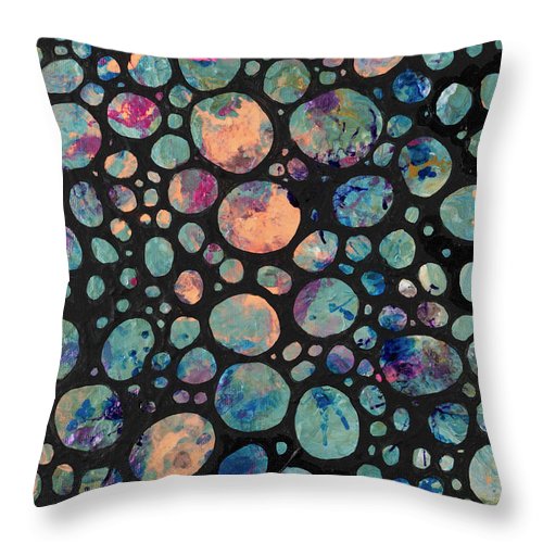 Dancing Orb-ganics - Throw Pillow