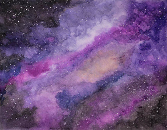 Galaxy 3 is an emotional artwork, a Heartwork, by Kristen Avolio portraying a starry night sky.
