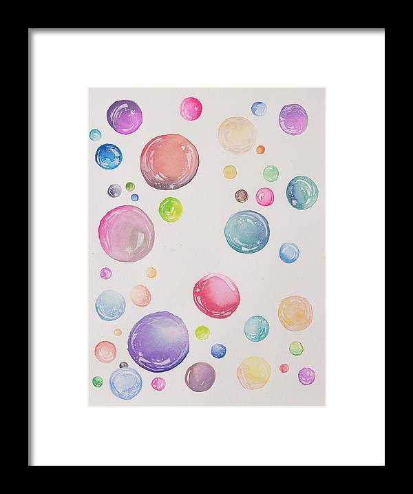 Tiny and Big Bubbles - Framed Print