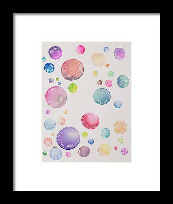 Tiny and Big Bubbles - Framed Print