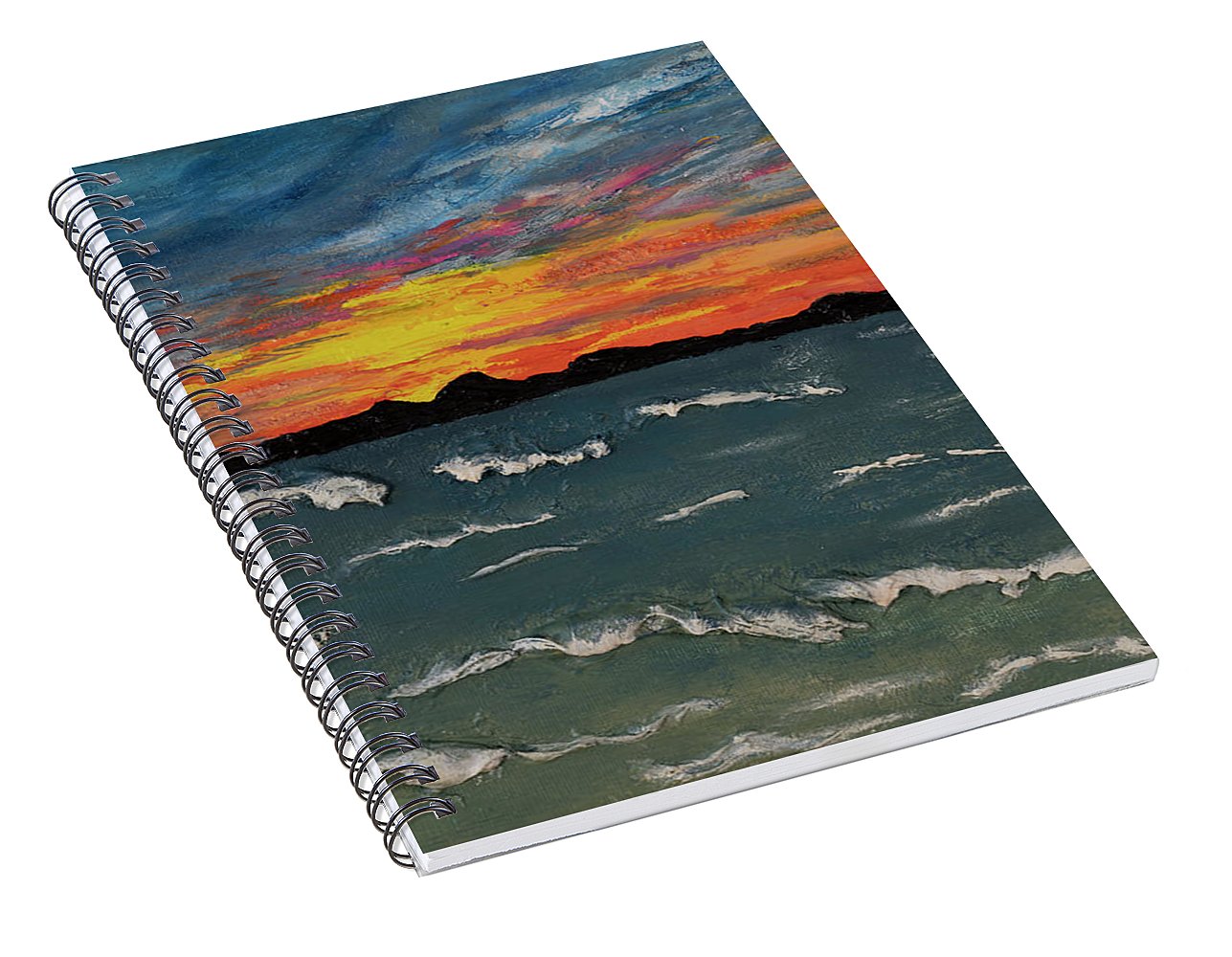 Waves of Brilliance - Spiral Notebook